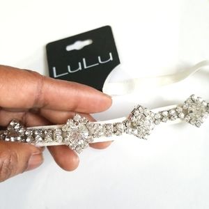 LuLu  Embellished Ivory Headband